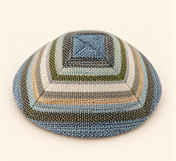 Triangular Handwoven Kippah – Design 4