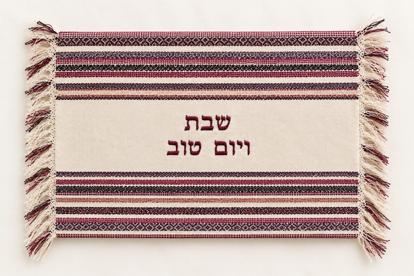 Handwoven Challah Cover – Design III – handwoven Jewish textile crafted in Jerusalem