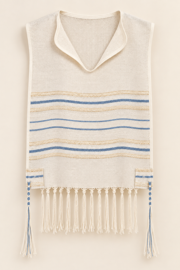 Handwoven Tekhelet Tzitzit