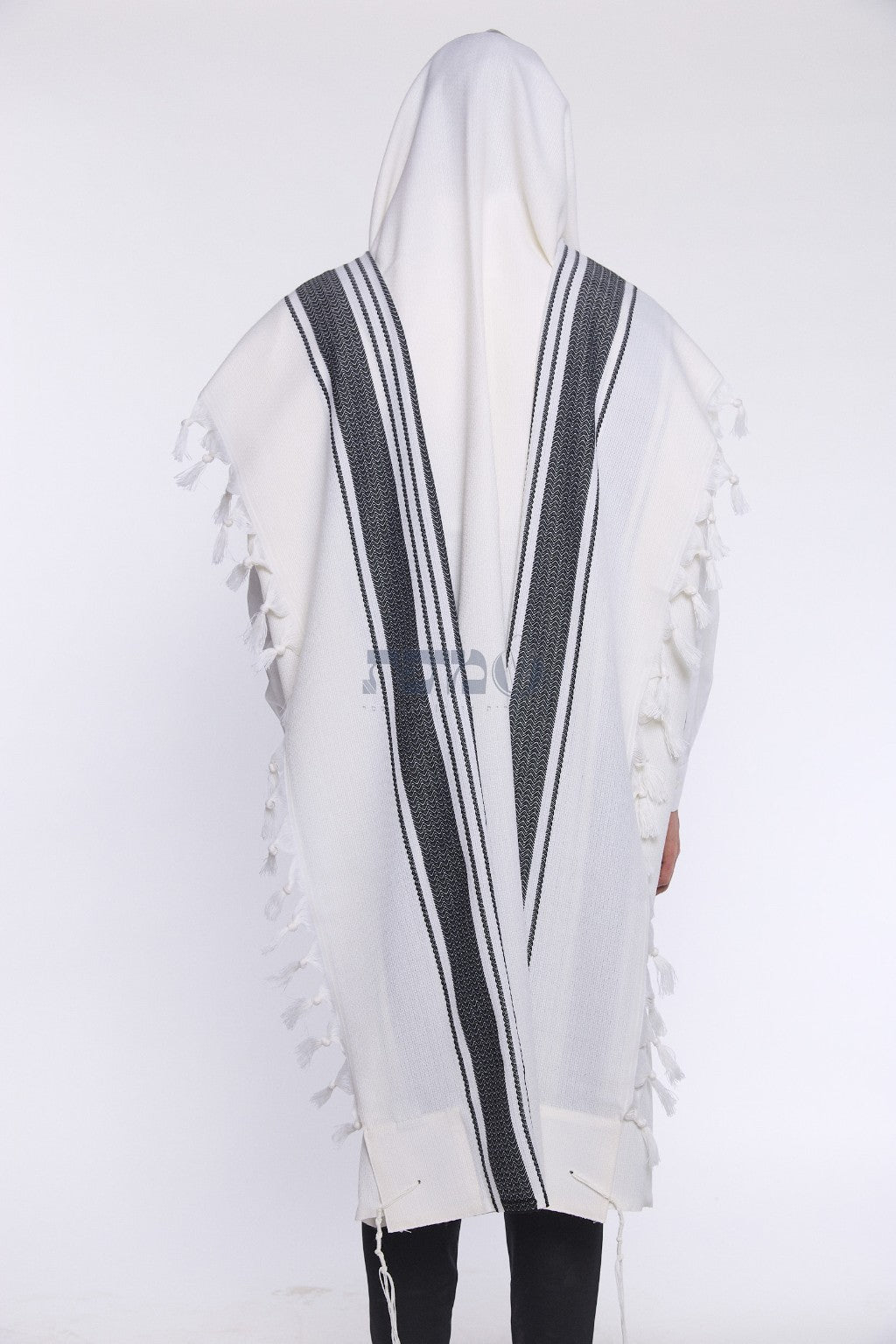 Hallelujah Black machine made tallit