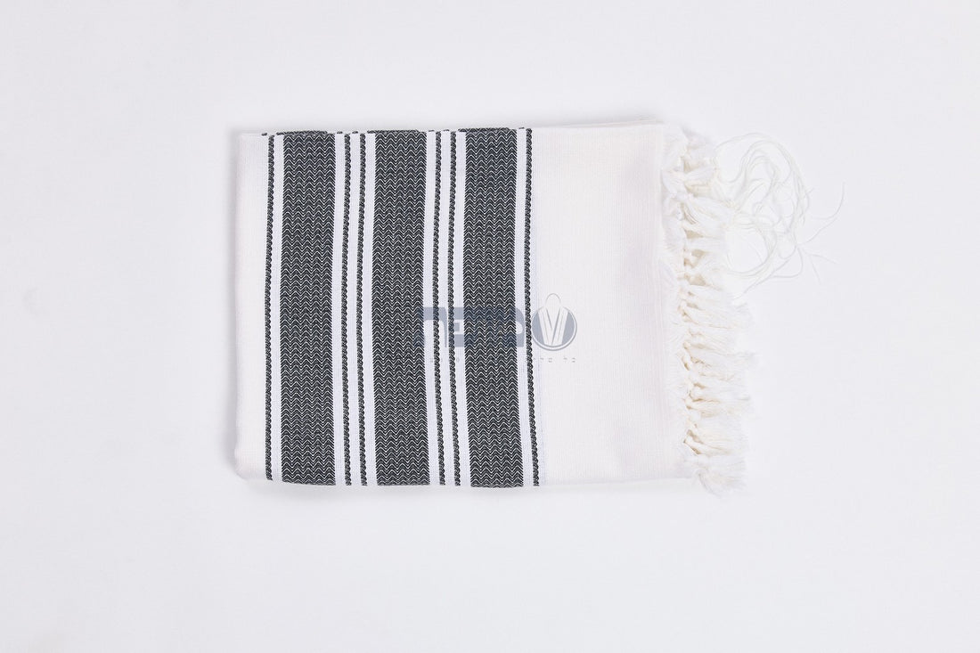 Hallelujah Black Blue machine made tallit