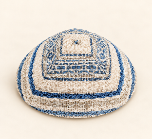 Triangular Handwoven Kippah – Design 3